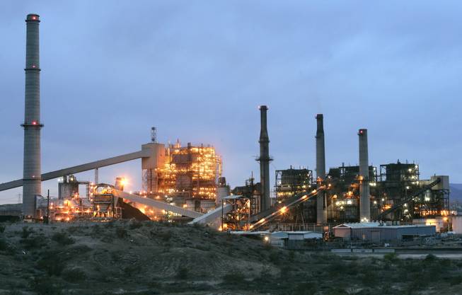 Nevada Power reached a $90 million settlement with the Department of Environmental Protection for pollution violations at the Reid Gardner coal-fired power plant near Moapa. The plant is shown on Thursday, April 5, 2007.   